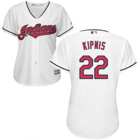 Wholesale Cheap Indians #22 Jason Kipnis White Women\'s Home Stitched MLB Jersey