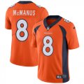 Wholesale Cheap Nike Broncos #8 Brandon McManus Orange Team Color Men's Stitched NFL Vapor Untouchable Limited Jersey