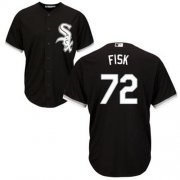 Wholesale Cheap White Sox #72 Carlton Fisk Black Alternate Cool Base Stitched Youth MLB Jersey