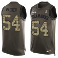 Wholesale Cheap Nike Seahawks #54 Bobby Wagner Green Men's Stitched NFL Limited Salute To Service Tank Top Jersey