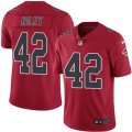 Wholesale Cheap Nike Falcons #42 Duke Riley Red Men's Stitched NFL Limited Rush Jersey