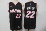 Wholesale Cheap Men's Miami Heat #22 Jimmy Butler Black 75th Anniversary Diamond 2021 Stitched Jersey