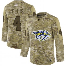 Wholesale Cheap Adidas Predators #4 Ryan Ellis Camo Authentic Stitched NHL Jersey