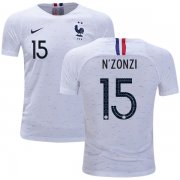 Wholesale Cheap France #15 N'Zonzi Away Kid Soccer Country Jersey