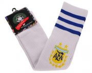 Wholesale Cheap Argentina Soccer Football Sock White