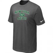 Wholesale Cheap Nike NFL New York Jets Heart & Soul NFL T-Shirt Crow Grey