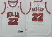 Wholesale Cheap Chicago Bulls #22 Taj Gibson Revolution 30 Swingman White Jersey