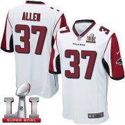 Wholesale Cheap Nike Falcons #37 Ricardo Allen White Super Bowl LI 51 Youth Stitched NFL Elite Jersey