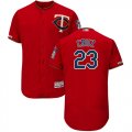 Wholesale Cheap Twins #23 Nelson Cruz Red Flexbase Authentic Collection Stitched MLB Jersey