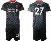 Wholesale Cheap Men 2020-2021 club Liverpool Second away 27 black Soccer Jerseys