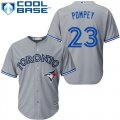 Wholesale Cheap Blue Jays #23 Dalton Pompey Grey Cool Base Stitched Youth MLB Jersey