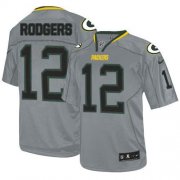 Wholesale Cheap Nike Packers #12 Aaron Rodgers Lights Out Grey Men's Stitched NFL Elite Jersey