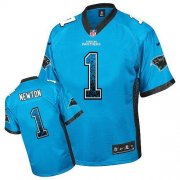 Wholesale Cheap Nike Panthers #1 Cam Newton Blue Alternate Men's Stitched NFL Elite Drift Fashion Jersey