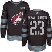 Wholesale Cheap Adidas Coyotes #23 Oliver Ekman-Larsson Black 1917-2017 100th Anniversary Stitched NHL Jersey