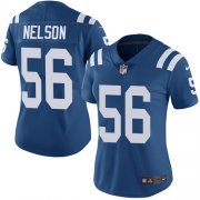 Wholesale Cheap Nike Colts #56 Quenton Nelson Royal Blue Team Color Women's Stitched NFL Vapor Untouchable Limited Jersey