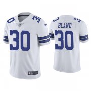 Wholesale Men's Dallas Cowboys #30 DaRon Bland White Vapor Limited Stitched Jersey