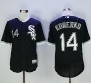 Wholesale Cheap White Sox #14 Paul Konerko Black Flexbase Authentic Collection Stitched MLB Jersey