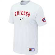 Wholesale Cheap Chicago Cubs Nike Short Sleeve Practice MLB T-Shirt White