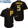 Wholesale Cheap Pirates #5 Josh Harrison Black Cool Base Stitched Youth MLB Jersey