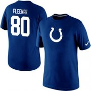 Wholesale Cheap Nike Indianapolis Colts #80 Coby Fleener Name & Number NFL T-Shirt Blue