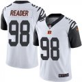 Wholesale Cheap Nike Bengals #98 D.J. Reader White Men's Stitched NFL Limited Rush Jersey
