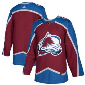 Wholesale Cheap Adidas Avalanche Blank Burgundy Home Authentic Stitched NHL Jersey