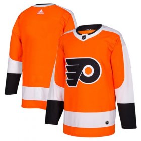 Wholesale Cheap Adidas Flyers Blank Orange Home Authentic Stitched NHL Jersey