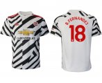 Wholesale Cheap Men 2020-2021 club Manchester United away aaa version 18 white Soccer Jerseys