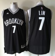 Wholesale Cheap Men's Brooklyn Nets #7 Jeremy Lin Black Revolution 30 Swingman Basketball Jersey