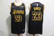 Wholesale Cheap Lakers 23 Anthony Davis Black City Edition Nike Swingman Jersey