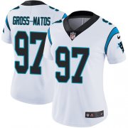 Wholesale Cheap Nike Panthers #97 Yetur Gross-Matos White Women's Stitched NFL Vapor Untouchable Limited Jersey