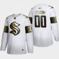 Wholesale Cheap Seattle Kraken Custom Men's Adidas White Golden Edition Limited Stitched NHL Jersey