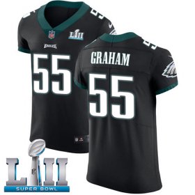 Wholesale Cheap Nike Eagles #55 Brandon Graham Black Alternate Super Bowl LII Men\'s Stitched NFL Vapor Untouchable Elite Jersey