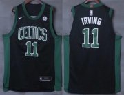 Wholesale Cheap Men's Boston Celtics #11 Kyrie Irving Black 2017-2018 Nike Swingman General Electric Stitched NBA Jersey