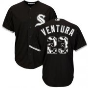 Wholesale Cheap White Sox #23 Robin Ventura Black Team Logo Fashion Stitched MLB Jersey