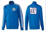 Wholesale Cheap NFL New York Giants Team Logo Jacket Blue_3