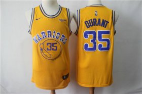 Wholesale Cheap Nike Warriors 35 Kevin Durant 2019 Gold NBA Swingman City Edition Jersey