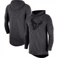 Wholesale Cheap Nike Houston Texans Heathered Charcoal Fan Gear Tonal Slub Hooded Long Sleeve T-Shirt