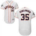 Wholesale Cheap Astros #35 Justin Verlander White Flexbase Authentic Collection 2019 World Series Bound Stitched MLB Jersey