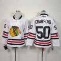 Wholesale Cheap Blackhawks #50 Corey Crawford White 2015 Winter Classic Stitched Youth NHL Jersey