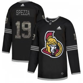 Wholesale Cheap Adidas Senators #19 Jason Spezza Black Authentic Classic Stitched NHL Jersey