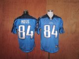 Wholesale Cheap Titans #84 Randy Moss Stitched Baby Blue NFL Jersey