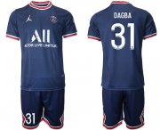 Wholesale Cheap Men 2021-2022 Club Paris Saint-Germain home blue 31 Soccer Jersey