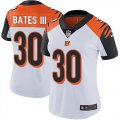 Wholesale Cheap Nike Bengals #30 Jessie Bates III White Women's Stitched NFL Vapor Untouchable Limited Jersey