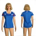 Wholesale Cheap Women's Iceland Blank Home Soccer Country Jersey