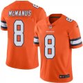 Wholesale Cheap Nike Broncos #8 Brandon McManus Orange Men's Stitched NFL Limited Rush Jersey