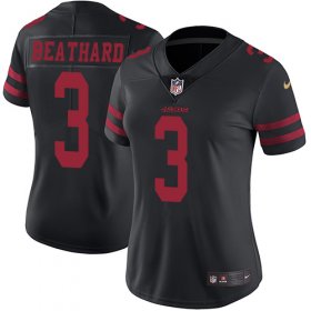 Wholesale Cheap Nike 49ers #3 C.J. Beathard Black Alternate Women\'s Stitched NFL Vapor Untouchable Limited Jersey