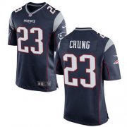 Wholesale Cheap Nike Patriots #23 Patrick Chung Navy Blue Team Color Youth Stitched NFL New Elite Jersey