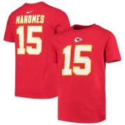 Wholesale Cheap Kansas City Chiefs #15 Patrick Mahomes Nike Youth Player Name & Number T-Shirt Red