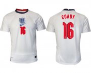 Wholesale Cheap Men 2020-2021 European Cup England home aaa version white 16 Nike Soccer Jersey